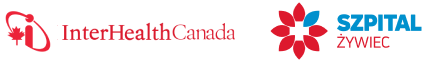 Logo InterHealth Canada i Szpital Żywiec